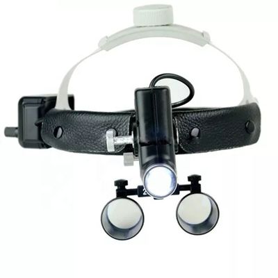 65000lux 2.5X Cordless High Intensity Dental Magnifier With Lamp Head Light Headband Surgical Loupes