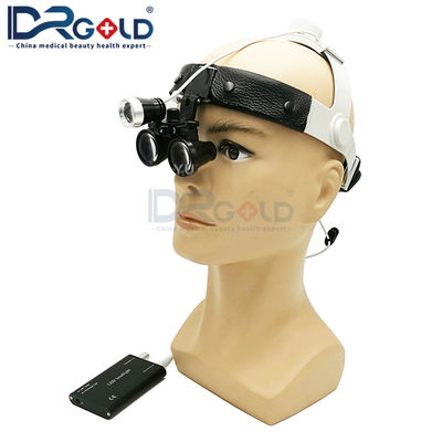 Headband With LED Light 2.5X 3.5X Magnification Magnifier Loupes /Portable Dental LED Surgical Headlight Dental Surgical Loupes With Light