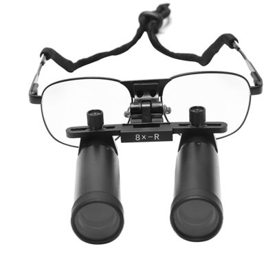 YUYO 8X Metal Magnifier Dental Surgical Loupes Port Magnifying Dental Medical Binocular Unit