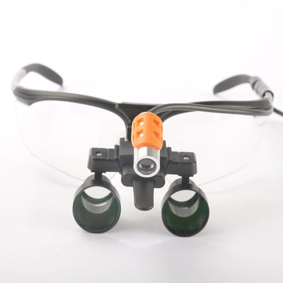 2.5x China plastic RO-king/dental equipment/microsurgery surgical loupes with long working ditance +headlamp